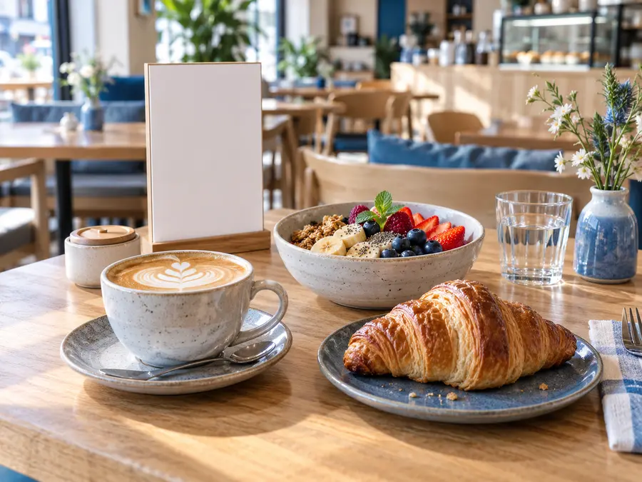 Примерно дигитално меню: Blue Cup Café